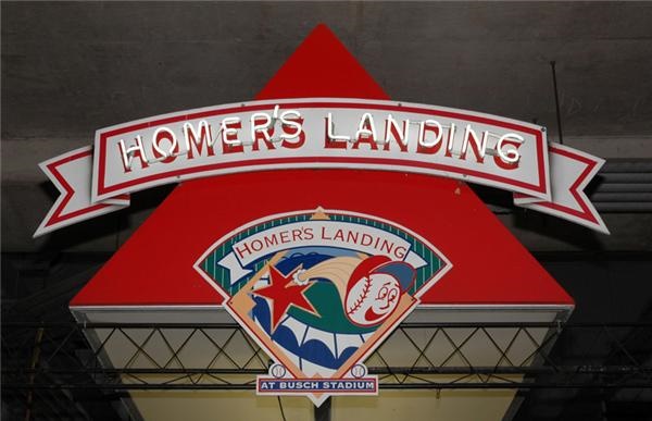 Signs Of The Times - Homer’s Landing Signs from Busch Stadium Loge Level