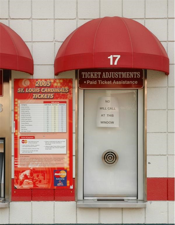 The Facade - Outside Ticket Window With  2005 Pricing Sign