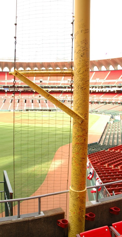 On The Field - Section of Left  Field Foul Pole