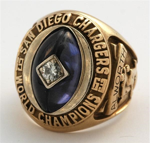 Football - Lance Alworth 1963 AFL Championship Ring