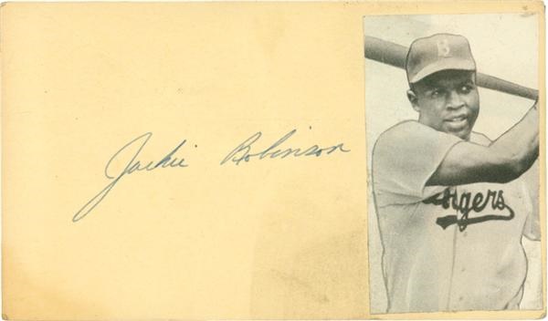 Signed Government Postcards - 1951 Jackie Robinson Signed Government Postcard