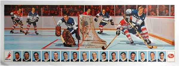 Hockey Memorabilia - Huge 1972 Post Cereal In Store Advertising Posters (3 different)