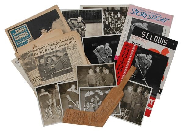 Hockey Memorabilia - The Carl Liscombe And Rhode Island Reds Collection