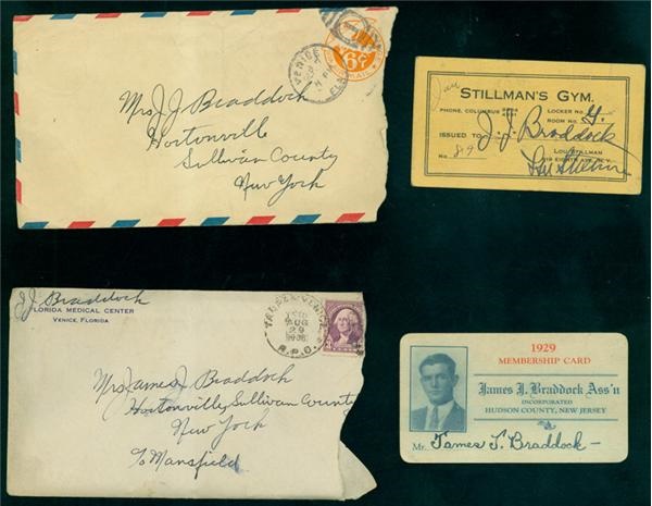 Unbelievable James Braddock Collection With Handwritten Letters