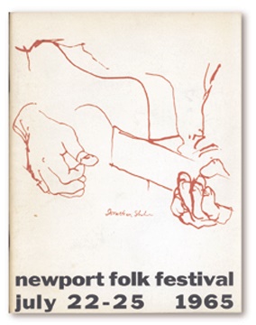 - Bob Dylan 1965 Newport Folk Festival Program (8.5 x 11")
