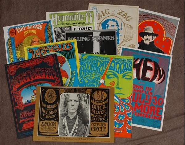 Rock Memorabilia - Janis Joplin & Others Bill Graham Posters (14)