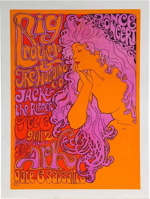 Rock Memorabilia - Rare Janis Joplin “The Ark” Poster
