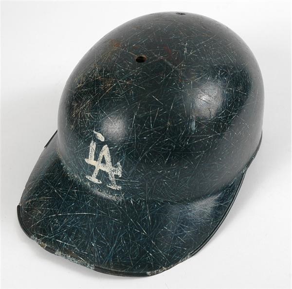Baseball Equipment - Don Drysdale Game Worn Batting Helmet 
From Charlie Sheen Collection