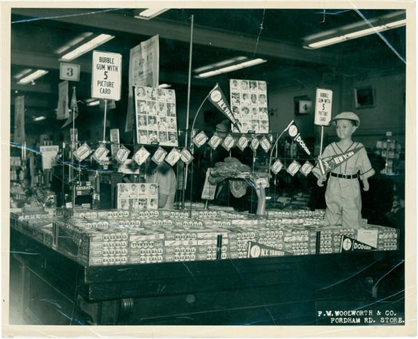 1952 Topps Store Display Photo