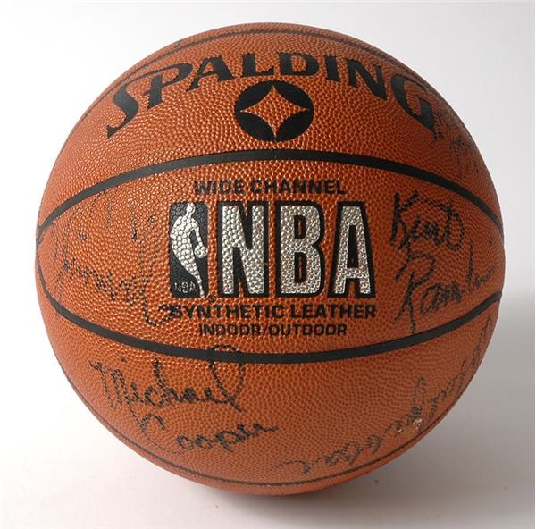 - 1983-84 
Lakers Basketball 
Given To Charlie Sheen by Magic Johnson