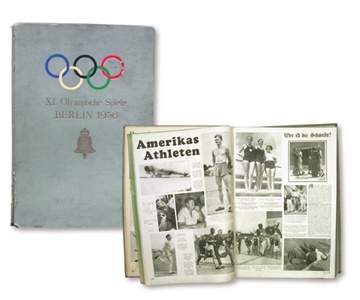 1936 Summer Olympics Newspaper Book