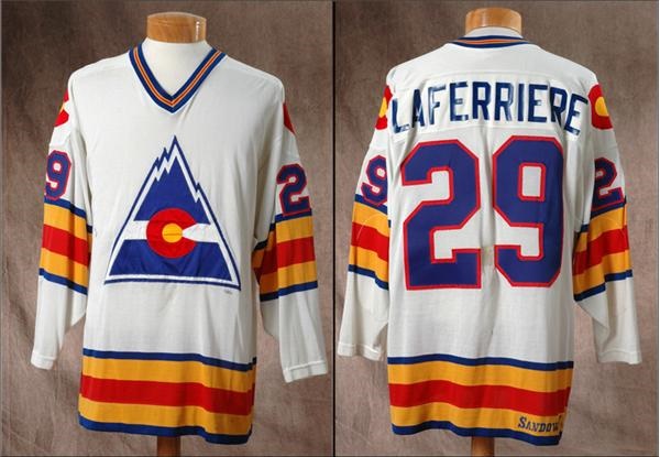Hockey Sweaters - 1981-82 Rick Laferriere Game Worn Rockies Jersey