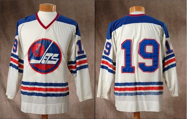 Hockey Sweaters - 1977-78 Lynn Powis Game Worn Jets WHA Jersey
