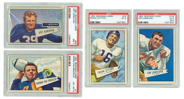 Football Cards - 1952 Bowman Large Football Card Set