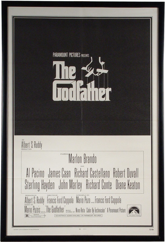 Godfather I Poster From The Charlie Sheen Collection