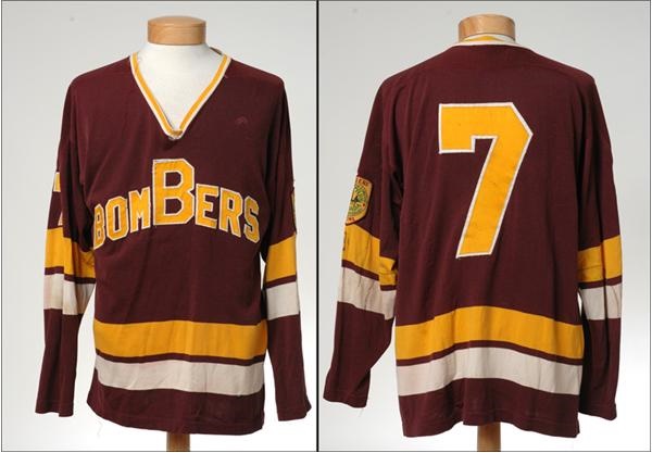Hockey Sweaters - 1977-78 Flin Flon Bomber Game Worn Jersey