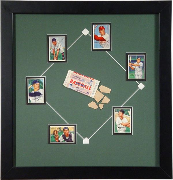 The Charlie Sheen Collection - 1952 Mounted Baseball Card Pack Opened By Charlie Sheen