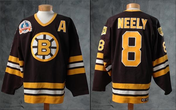 Hockey Sweaters - 1990 Cam Neely Game Worn Stanley Cup Finals Jersey