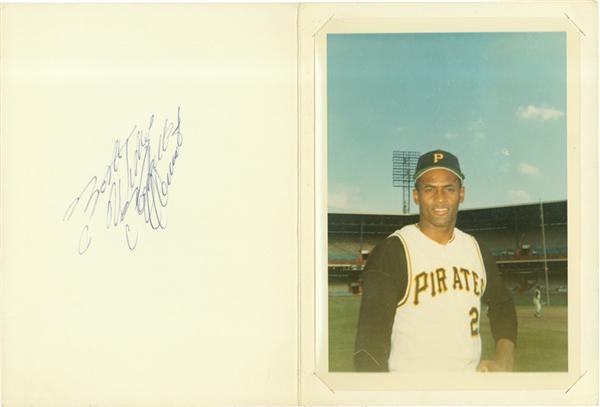 Clemente and Pittsburgh Pirates - Roberto Clemente Signed Photographic Folder