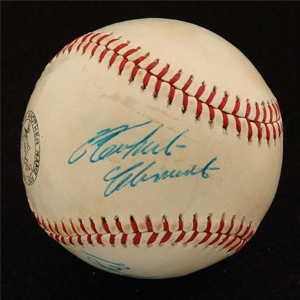 Clemente and Pittsburgh Pirates - Early 1960’s Roberto Clemente Autographed Baseball.