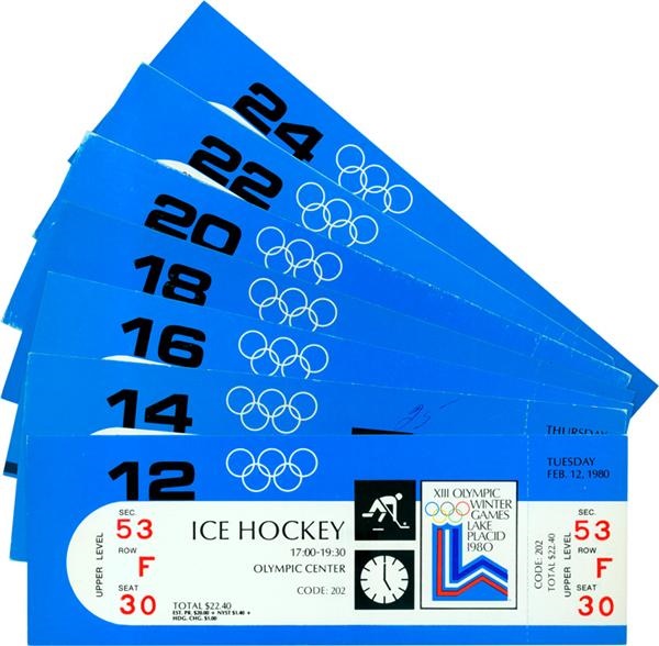 Hockey Memorabilia - 1980 Miracle On Ice Tickets (7)