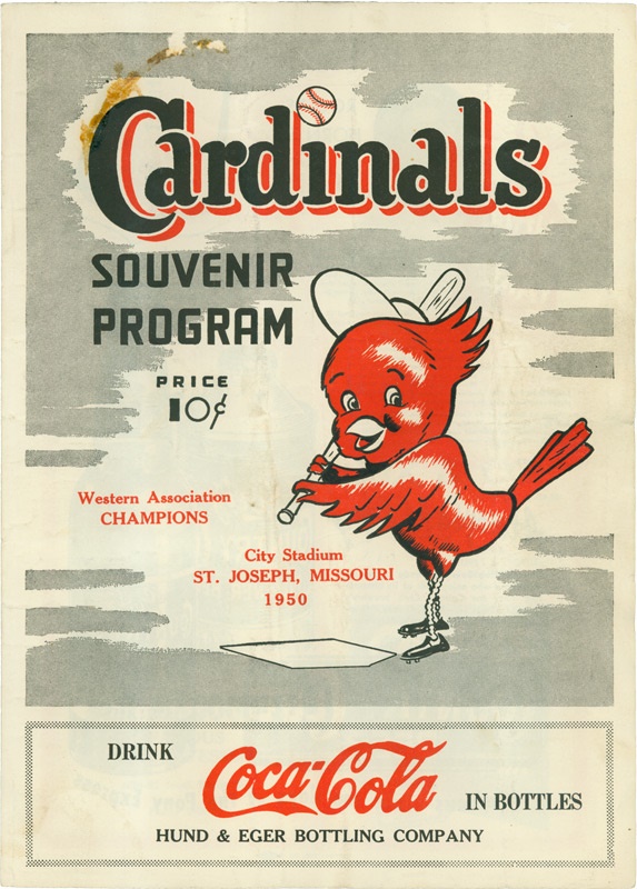 Mantle and Maris - St. Louis Cardinals 
Minor League Program 
with Mickey Mantle
