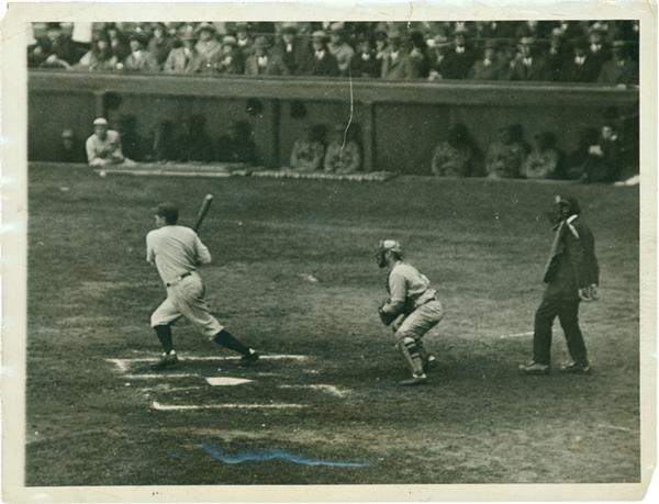 Baseball Photographs - Babe Ruth World Series Wire Photo