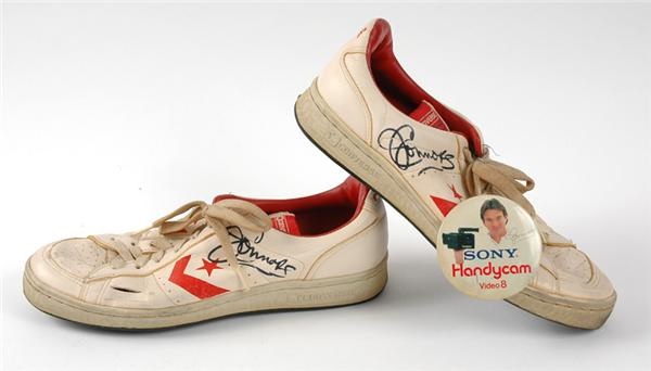 - Signed Jimmy Connors Match Worn Shoes