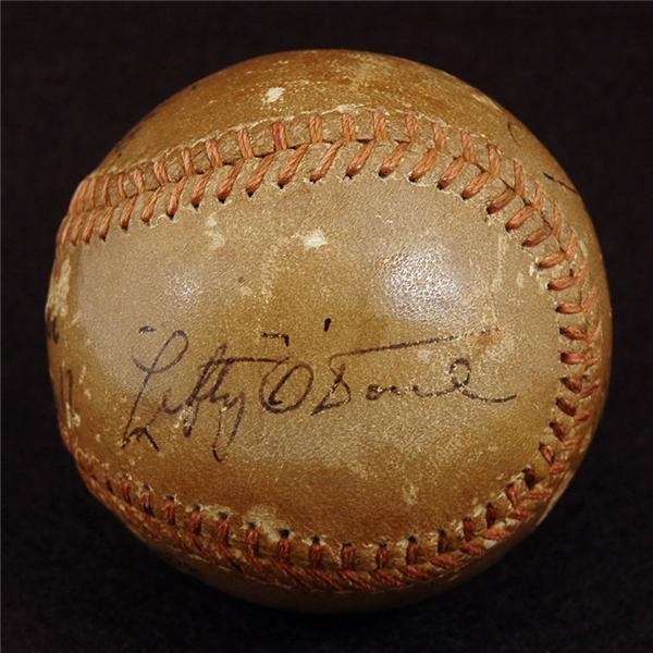 NY Yankees, Giants & Mets - Marilyn Monroe Joe DiMaggio “Honeymoon” Signed Baseball