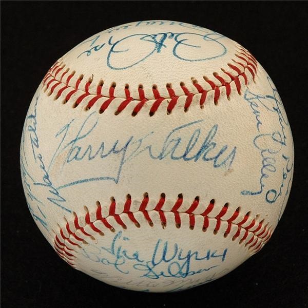 1967 National League All Star Team Signed Baseball (PSA 7.5)