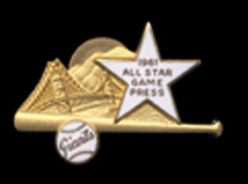 Baseball Pins - 1961 All-Star Game Press Pin