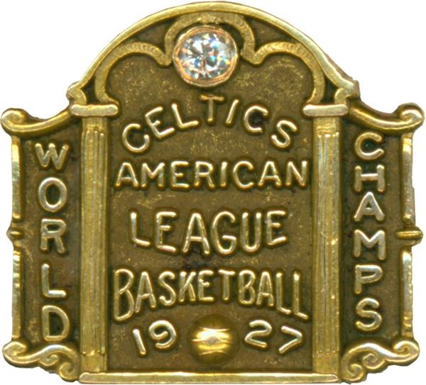 Basketball - Dave Banks 1927 New York Celtics Championship Pin