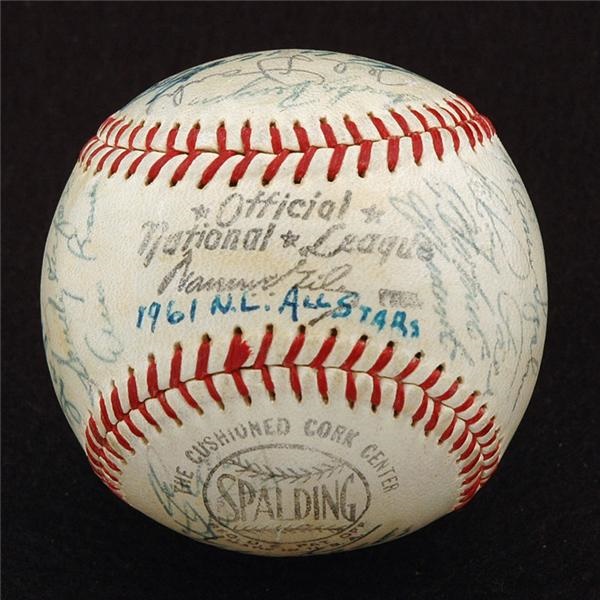 All Star Baseballs - 1961 National League All Star Team Signed Baseball