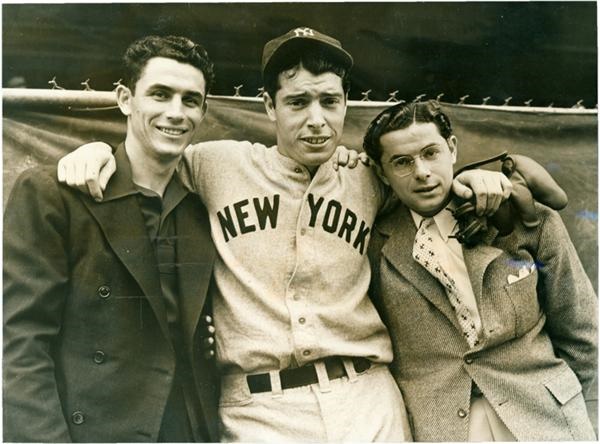 Baseball Photographs - DiMaggio Brothers Wire Photo (1940)