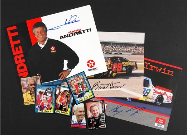 - NASCAR Autograph Collection With Dale Earnhardt 
(165 pieces)