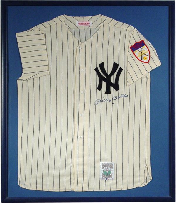 Mantle and Maris - Mickey Mantle Signed Mitchell & Ness Jersey