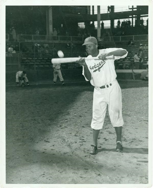 Baseball Photographs - 1947 
Jackie Robinson Photo