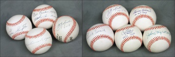 Baseball Autographs - Specially Inscribed Single Signed Baseball Collection (24)