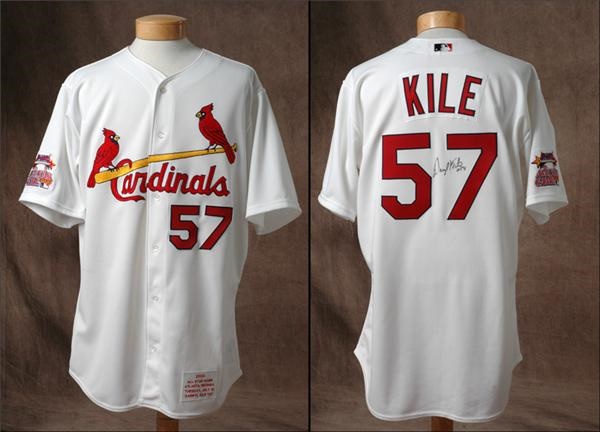 - 2000 Daryl Kile Game Worn Signed All Star Jersey