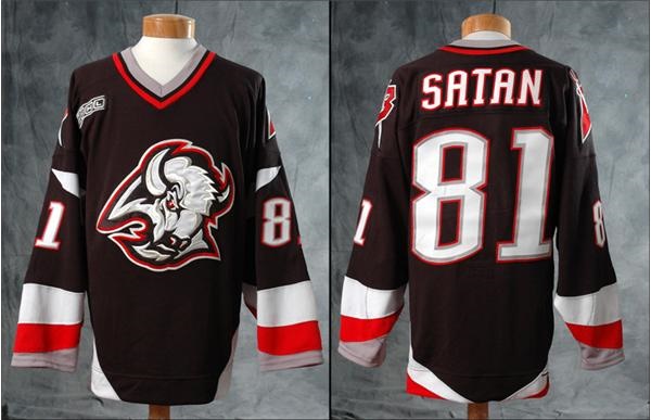 Hockey Sweaters - 1999-2000 Miroslov Satan Sabres Game Worn Jersey