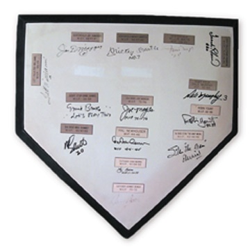 Baseball Autographs - Most Valuable Players Signed Home Plate