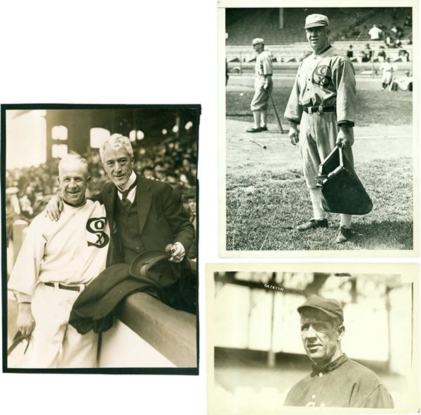 Baseball Photographs - Kid Gleason Wire Photos (3)