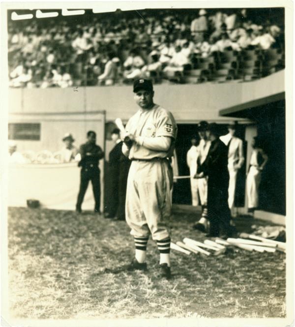 Baseball Photographs - Jimmie Foxx 1934 Tour Of 
Japan Photo