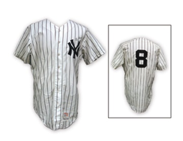NY Yankees, Giants & Mets - 1976 Yogi Berra Game Worn Jersey