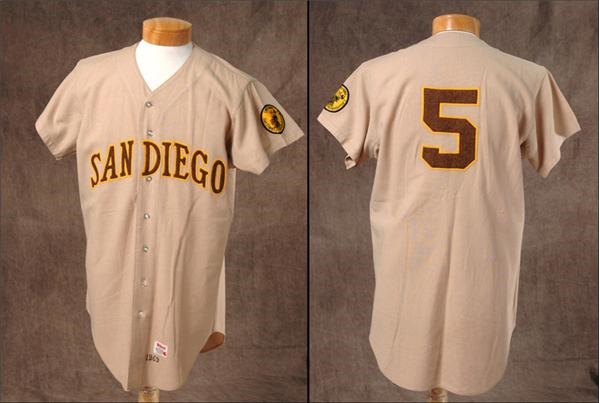 Baseball Equipment - 1969 Jose Arcia Game Worn Padres Flannel Jersey