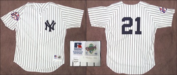 NY Yankees, Giants & Mets - 1995 Paul O'Neill All-Star Game Worn Jersey