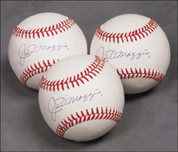 - Joe DiMaggio Single Signed Baseball Collection (36)