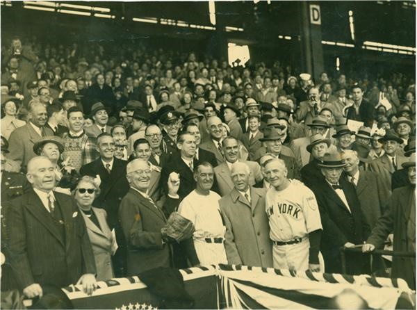 Baseball Photographs - Harry Truman Throws Out The First Pitch, 
c. 1950 Photograph
