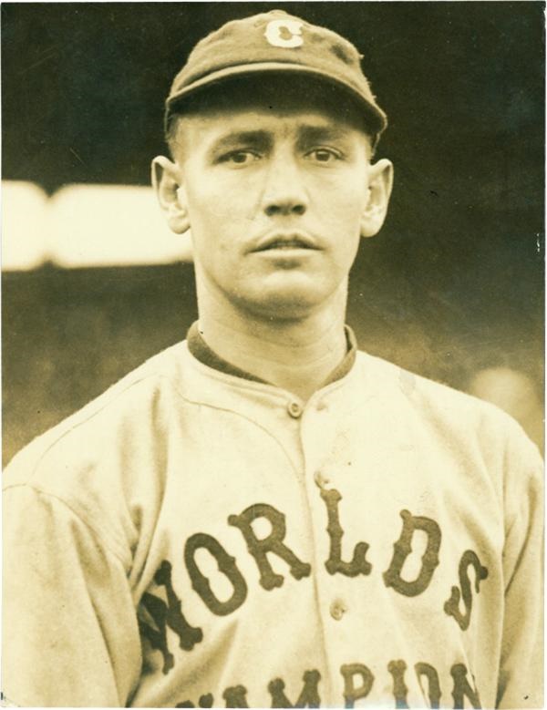 Baseball Photographs - 1921 Smokey Joe Wood In “World Champions” Jersey