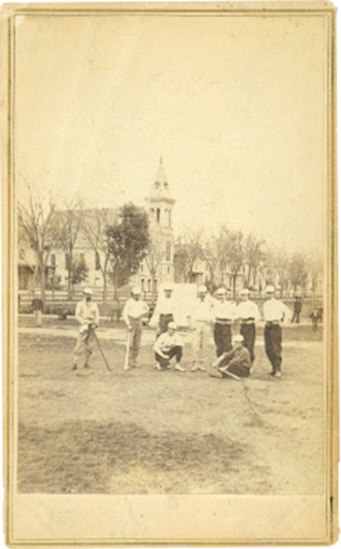 19th Century Baseball - 1860’s Lawrence Massachusetts Baseball Carte-de-Visite
